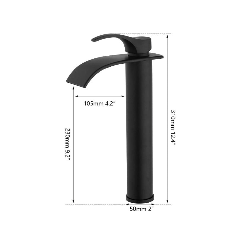 Matte Black Wash Basin Shor Bathroom Faucet Basin Sink Tap