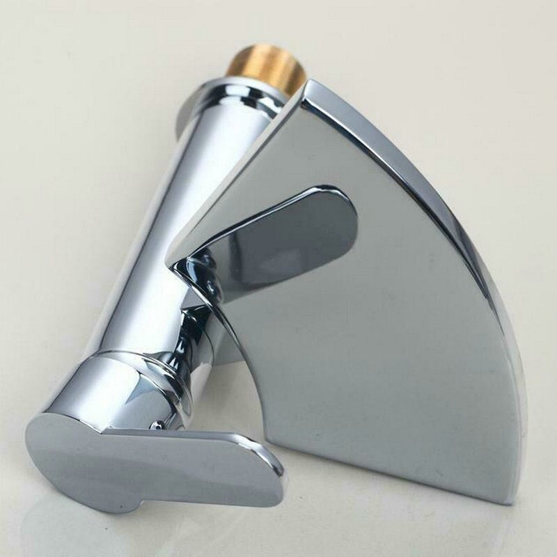 Chrome Waterfall Spout Bathroom Basin Faucet