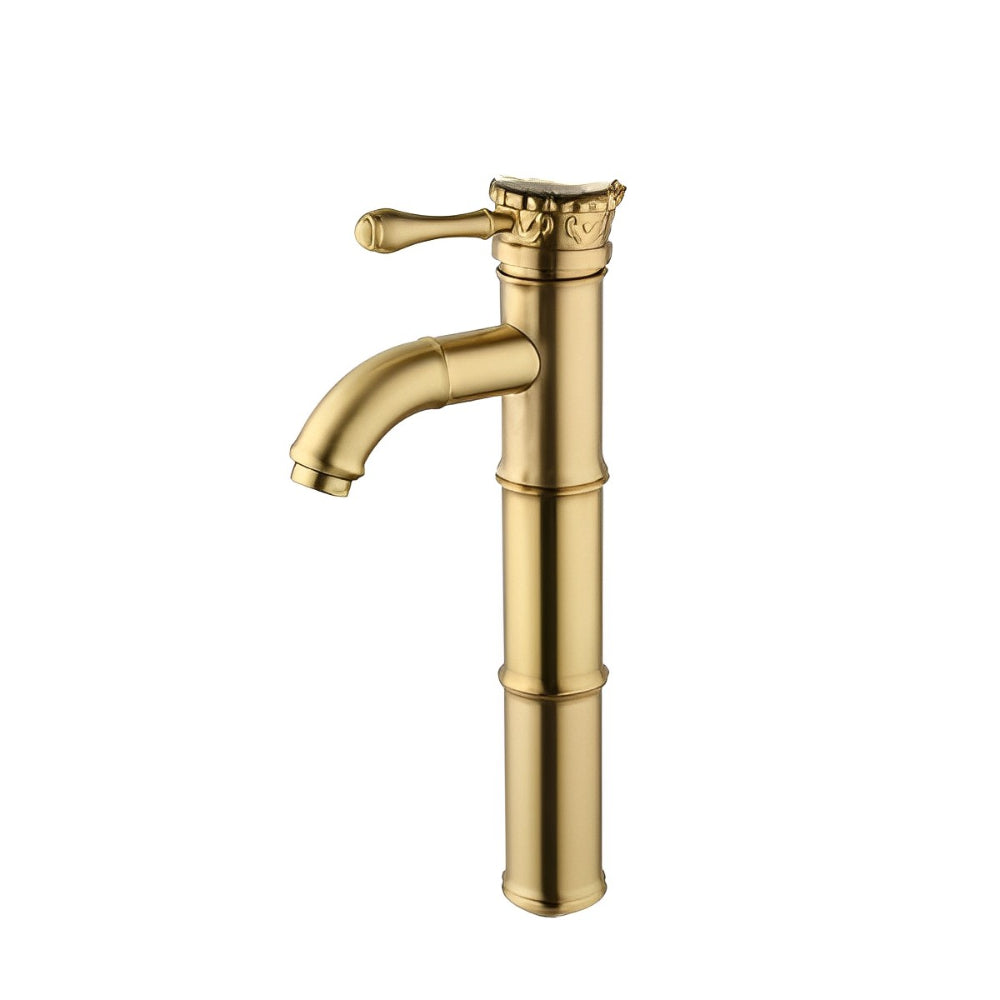 Antique Bronze Bamboo Design Counter Top Basin Mixer Faucet
