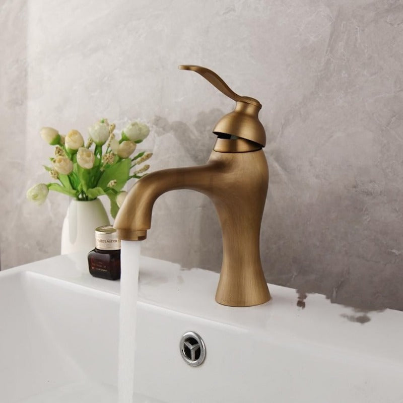 Antique Deck Mounted Basin Faucet