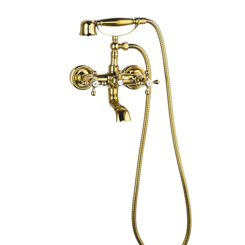 Wall Mounted Double Handles Mixer Faucet