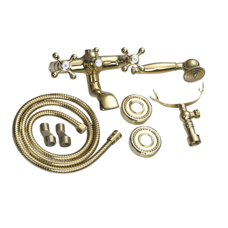 Wall Mounted Double Handles Mixer Faucet