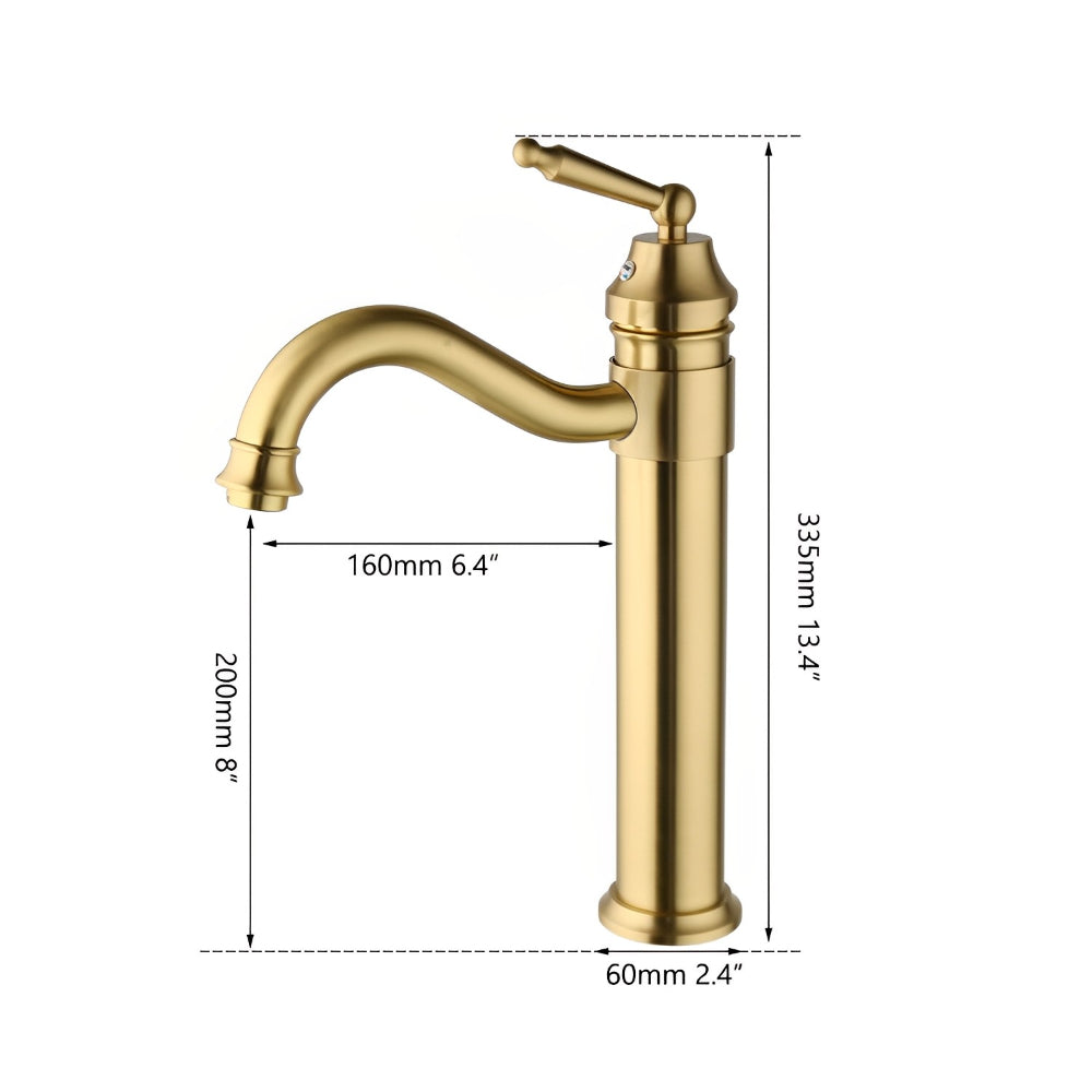 Antique Bronze Bamboo Design Counter Top Basin Mixer Faucet