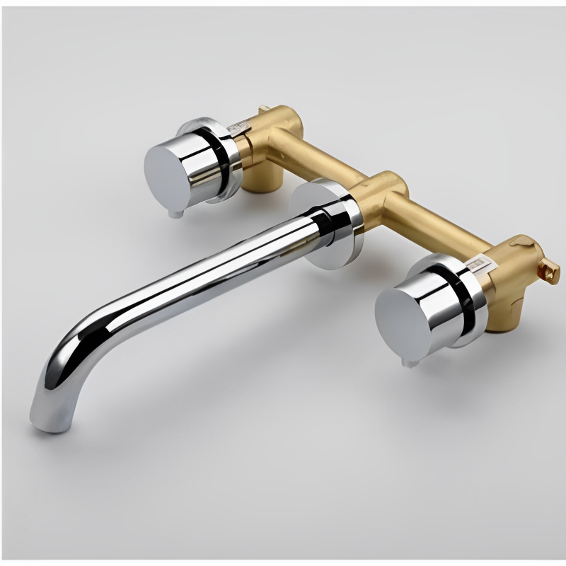 2 Handles Water Wash Basin Sink Mixer Faucet