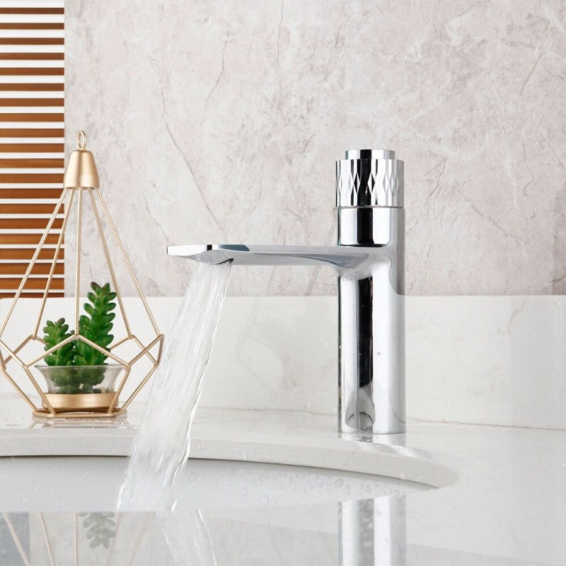 Bathroom Metered Faucet Solid Brass Tap With 6 Colors