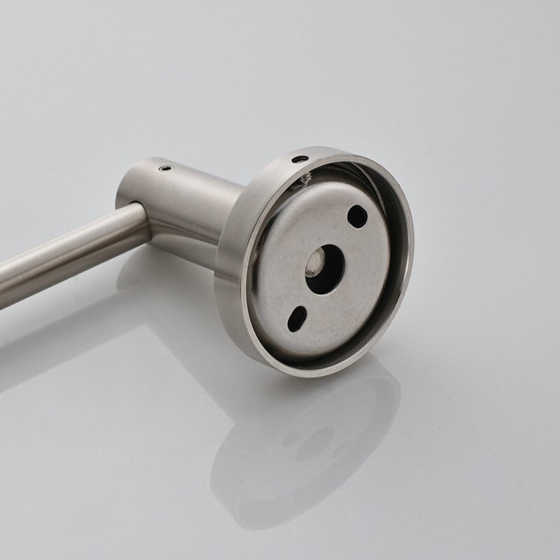 Nickel Brushed Bathroom Wall Mounted Towel Rail Holder