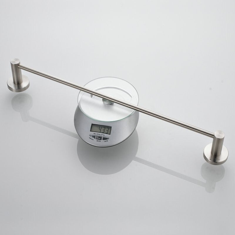 Nickel Brushed Bathroom Wall Mounted Towel Rail Holder