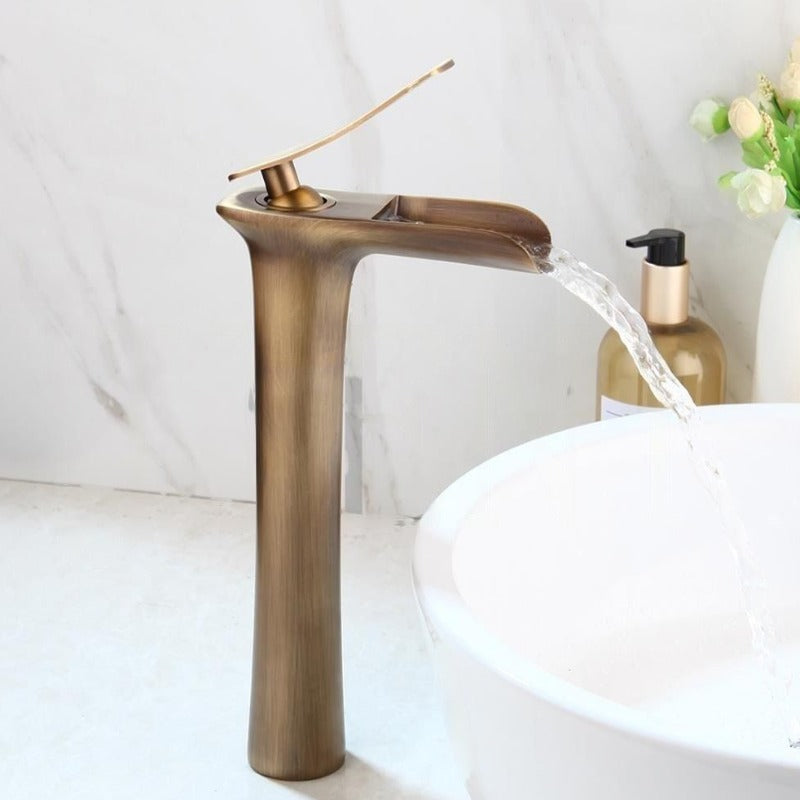 Waterfall Bathroom Basin Faucet Water Mixer Tap