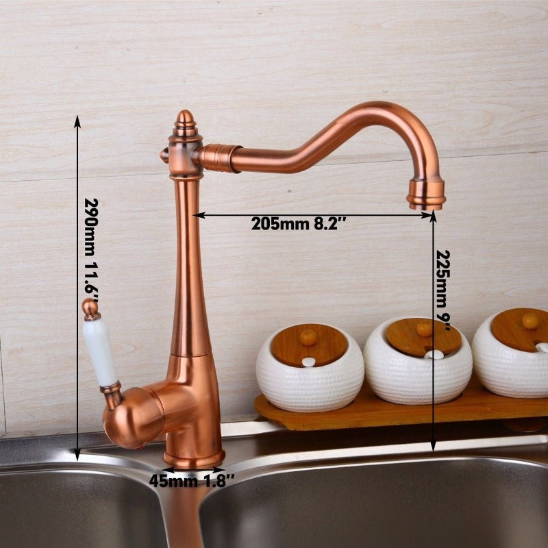 Spout Rotating Basin Sink Mixer Faucet Tap