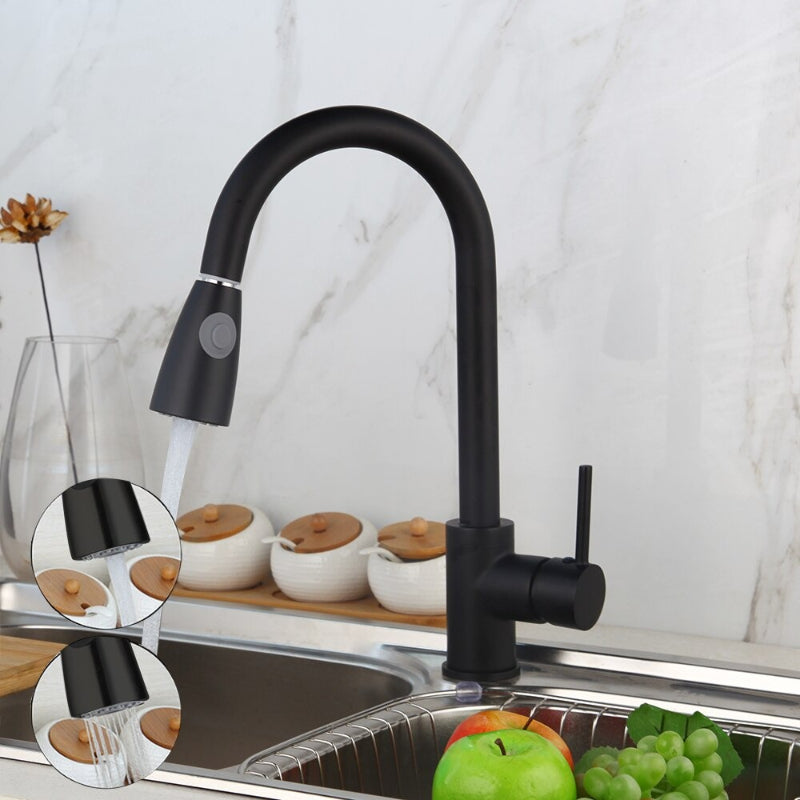Single Hole Spout Kitchen Mixer Faucet Tap