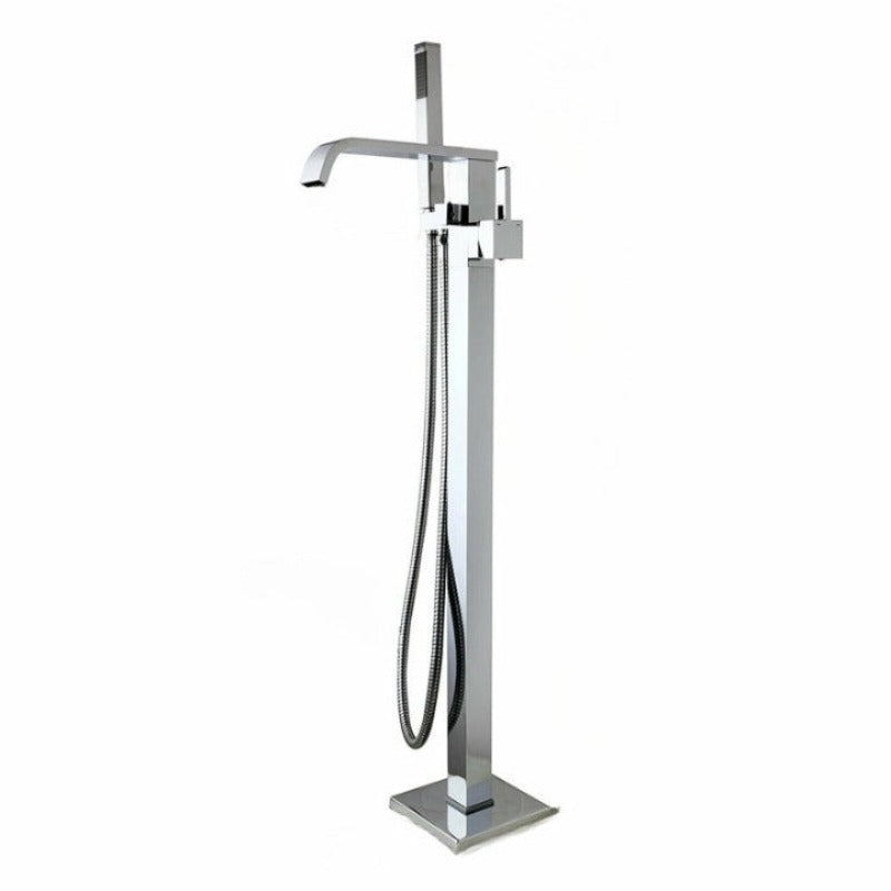 Floor Stand Handheld Standing Shower Faucet Set