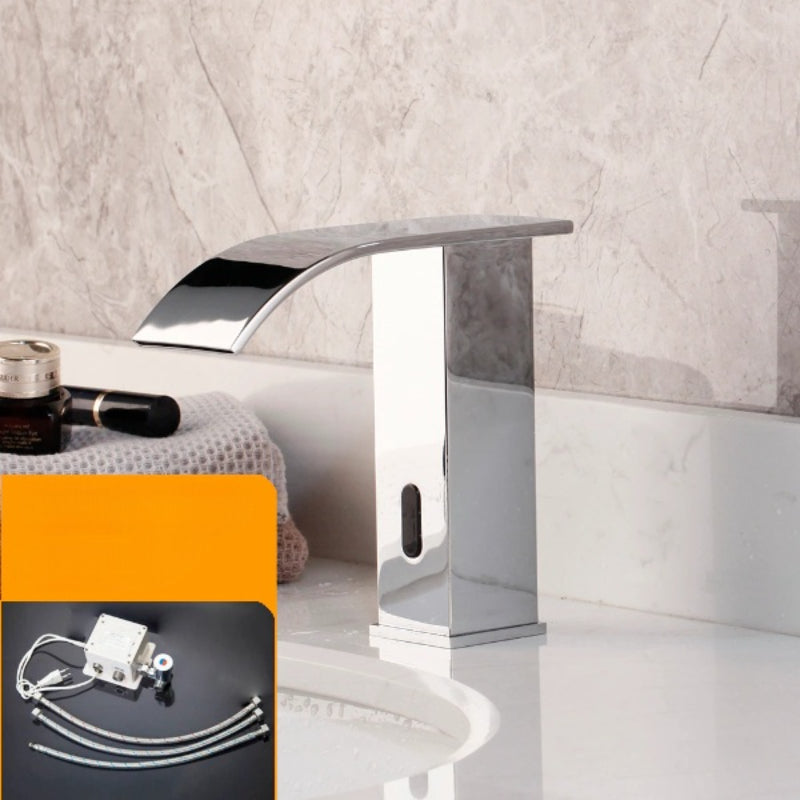 Deck Mounted Automatic Sensor Water Mixer Faucet