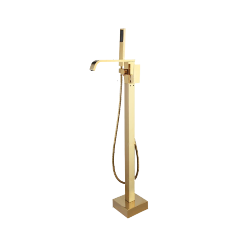 Floor Stand Handheld Standing Shower Faucet Set