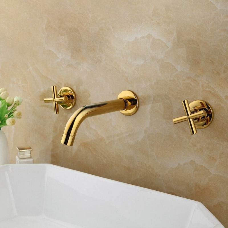 Dual Handle Sink Bathtub Basin Mixer Tap
