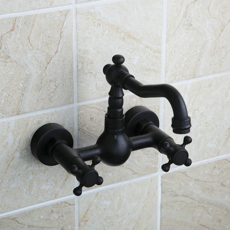 Wall Mount Spout Mixer Basin Faucet Tap
