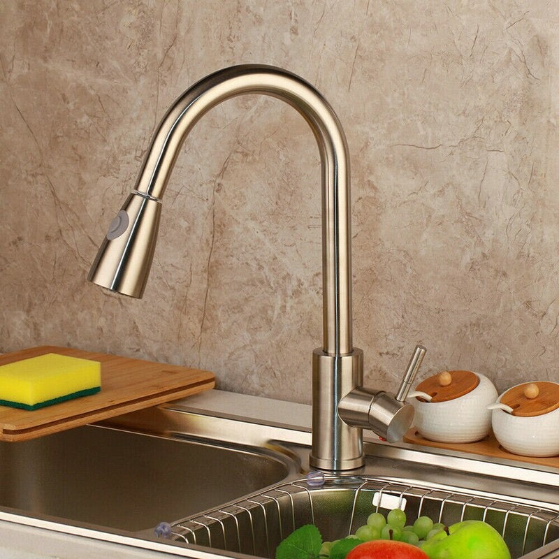 Single Hole Spout Kitchen Mixer Faucet Tap