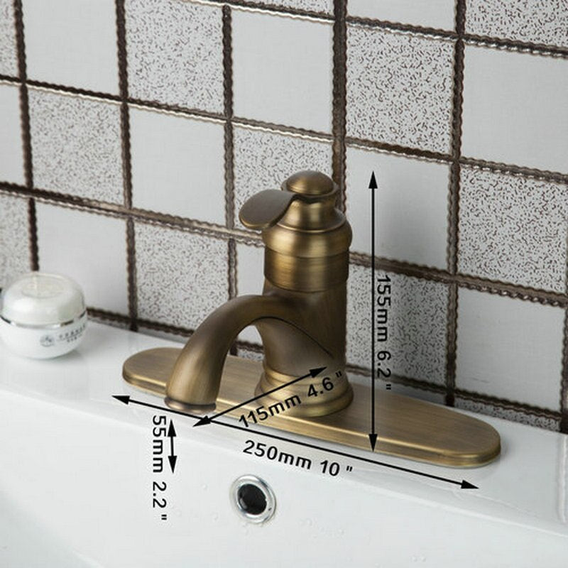 Antique Deck Mounted Basin Faucet