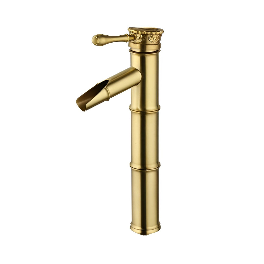 Antique Bronze Bamboo Design Counter Top Basin Mixer Faucet
