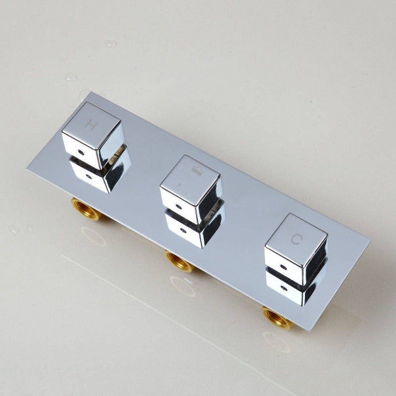 Ceiling Mounted Message Jets Shower Set With LED Light