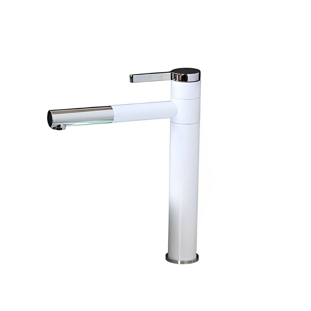 Long Spout Handle Deck Mount Mixer Faucet