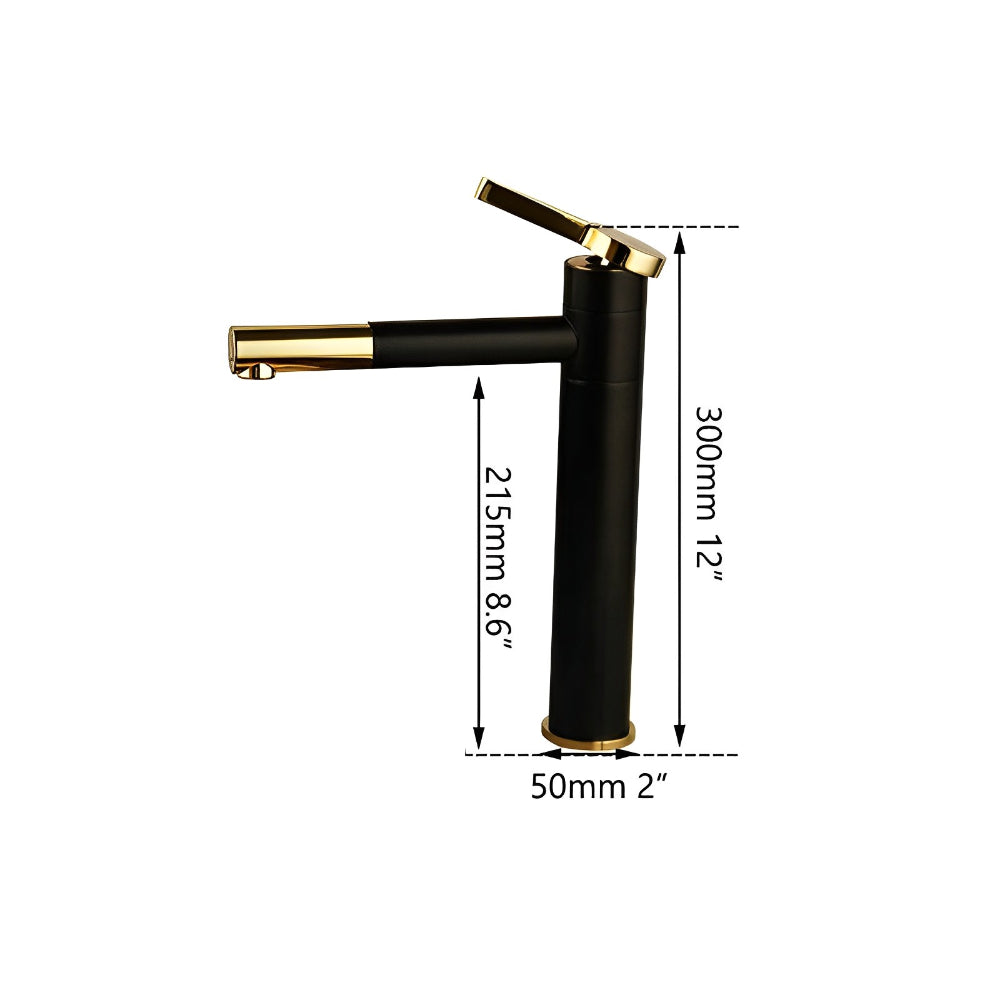 Long Spout Handle Deck Mount Mixer Faucet