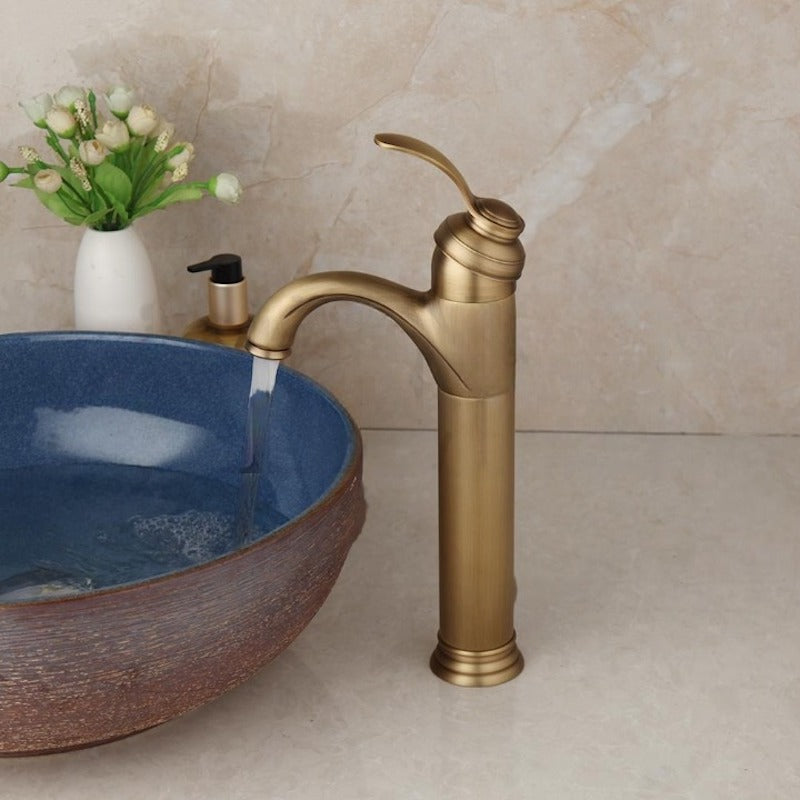 Antique Deck Mounted Basin Faucet