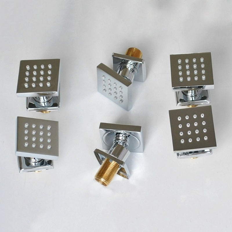 Ceiling Mounted Message Jets Shower Set With LED Light