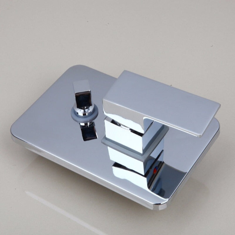 8 Inch Wall Mounted Luxury Square Head Shower Set