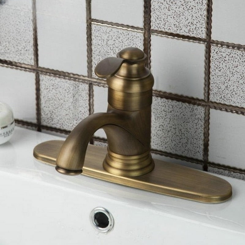 Antique Deck Mounted Basin Faucet