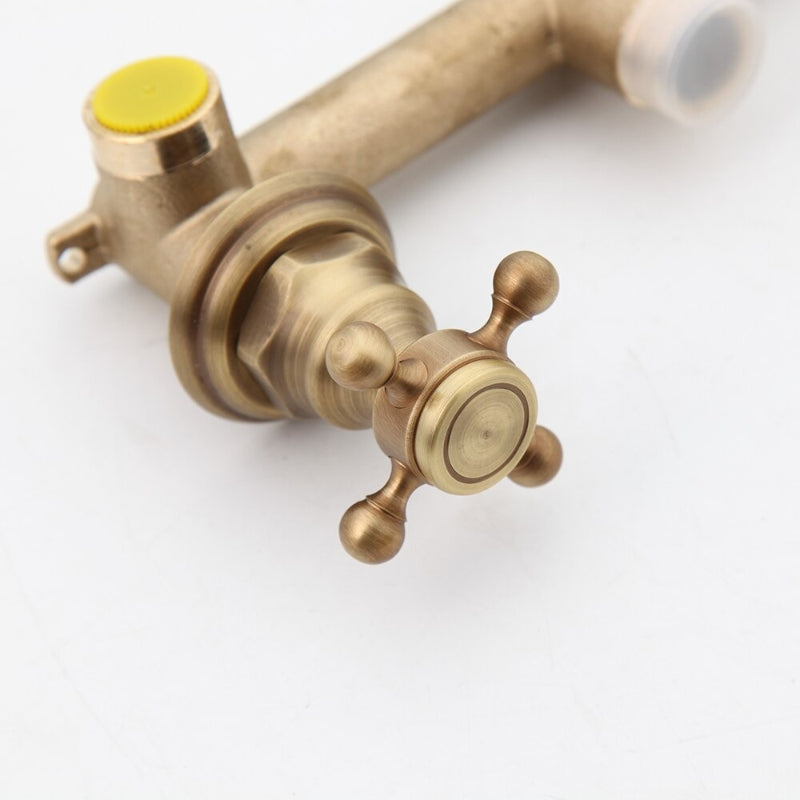 Antique 2 Handles Mixer Bathroom Faucet Tap