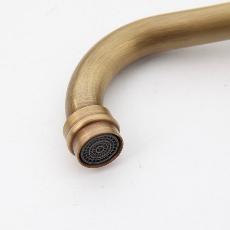 Antique 2 Handles Mixer Bathroom Faucet Tap
