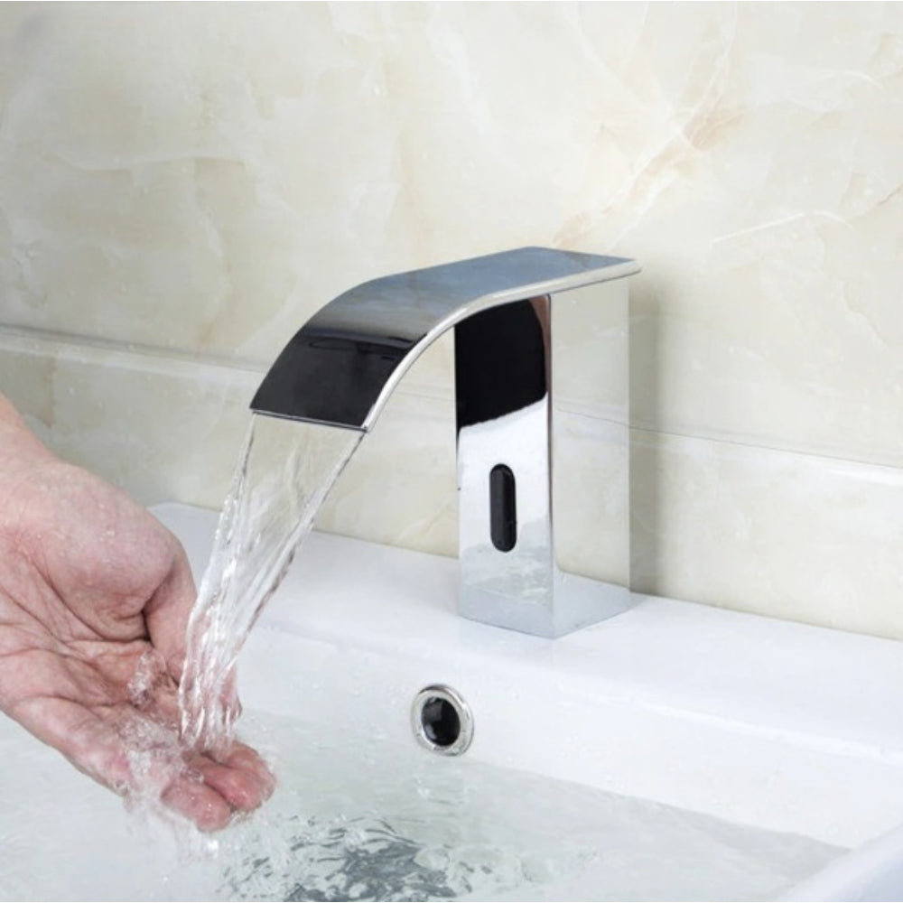 Chrome Brass Sink Mixer Sensor Faucet