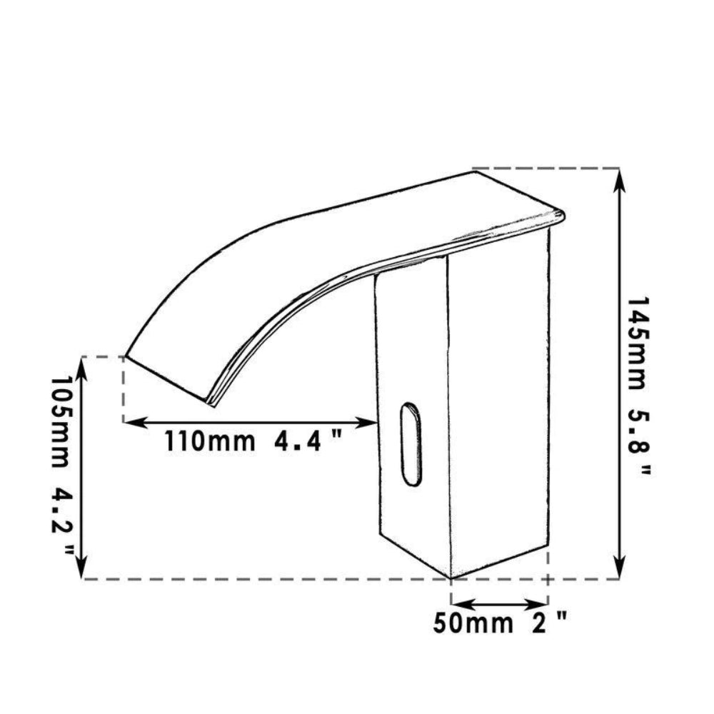 Chrome Brass Sink Mixer Sensor Faucet