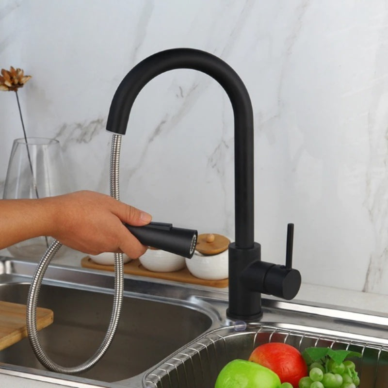 Single Hole Spout Kitchen Mixer Faucet Tap