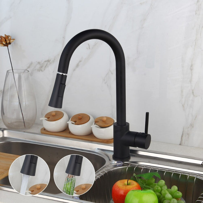 Single Hole Spout Kitchen Mixer Faucet Tap