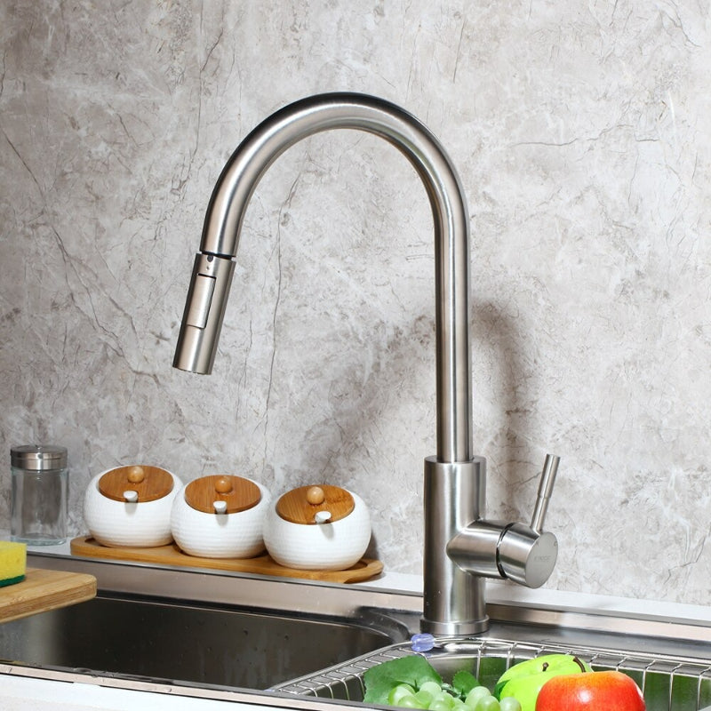 Single Hole Spout Kitchen Mixer Faucet Tap