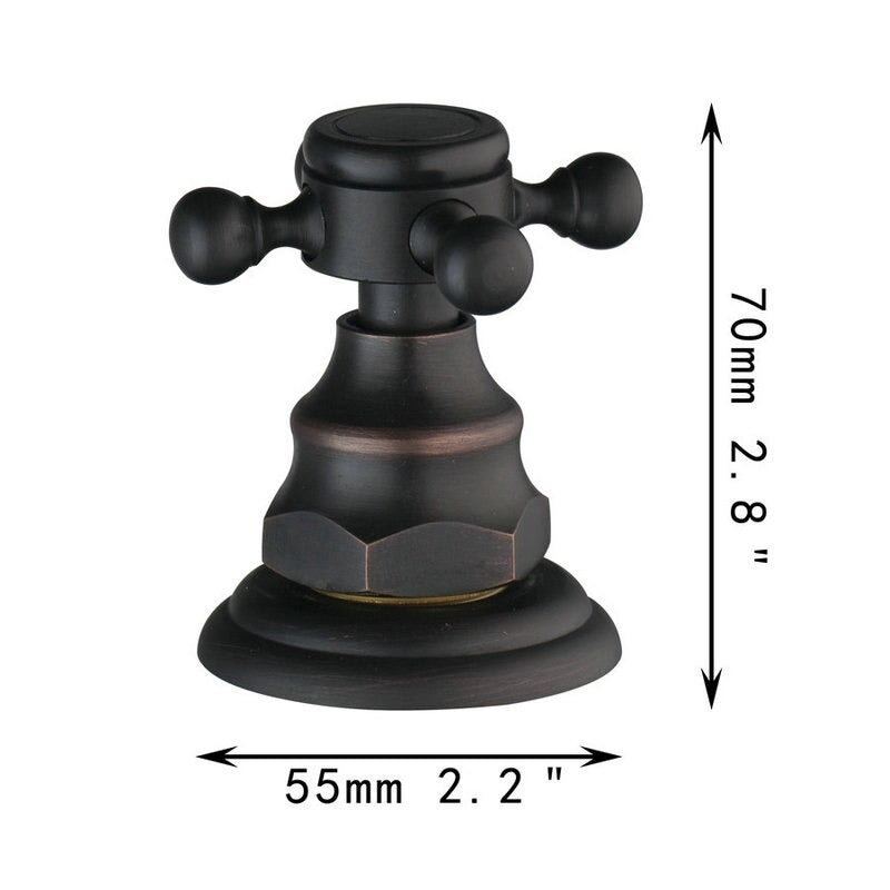 Matte Black Double Handles Wash Basin Faucet Mixer Tap