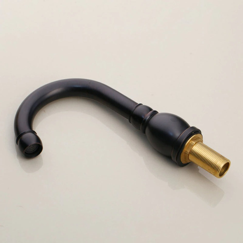 Deck Mounted 2 Handles Basin Mixer Faucet