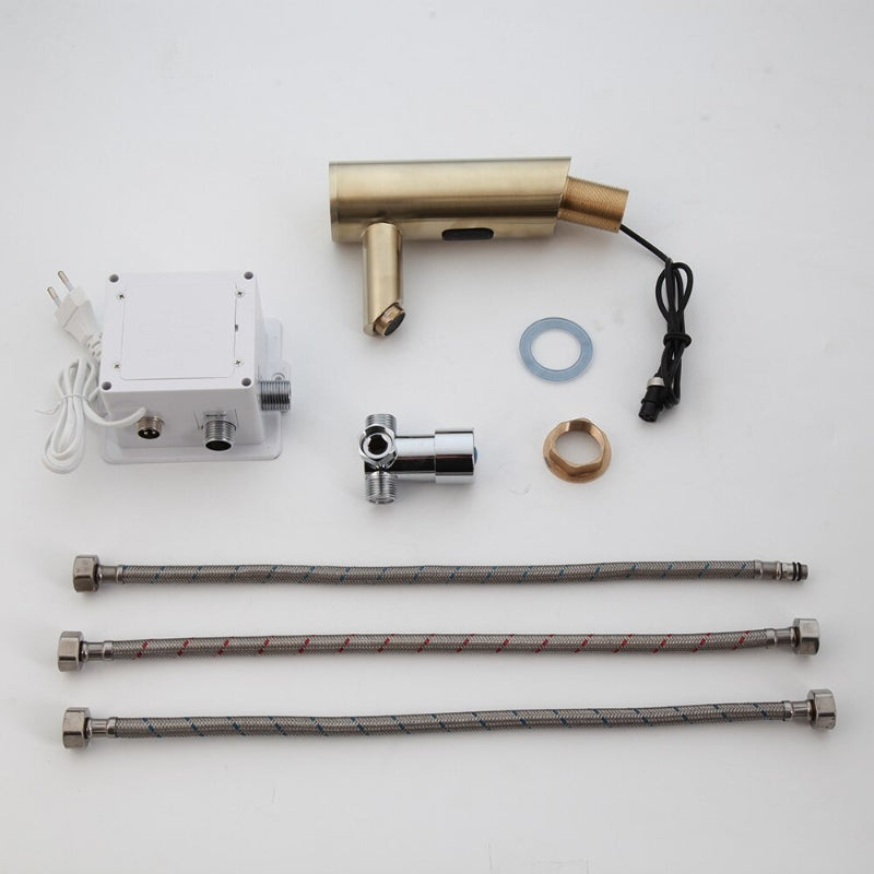 Brushed Gold Basin Automatic Touch Sensor Faucet