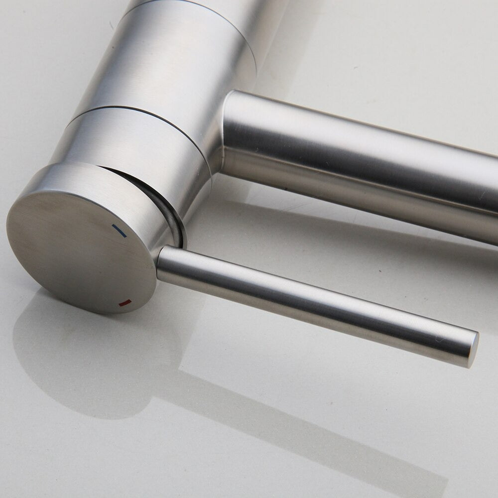 Long Spout Handle Deck Mount Mixer Faucet