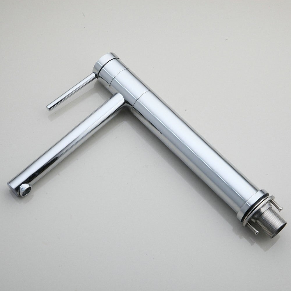 Long Spout Handle Deck Mount Mixer Faucet