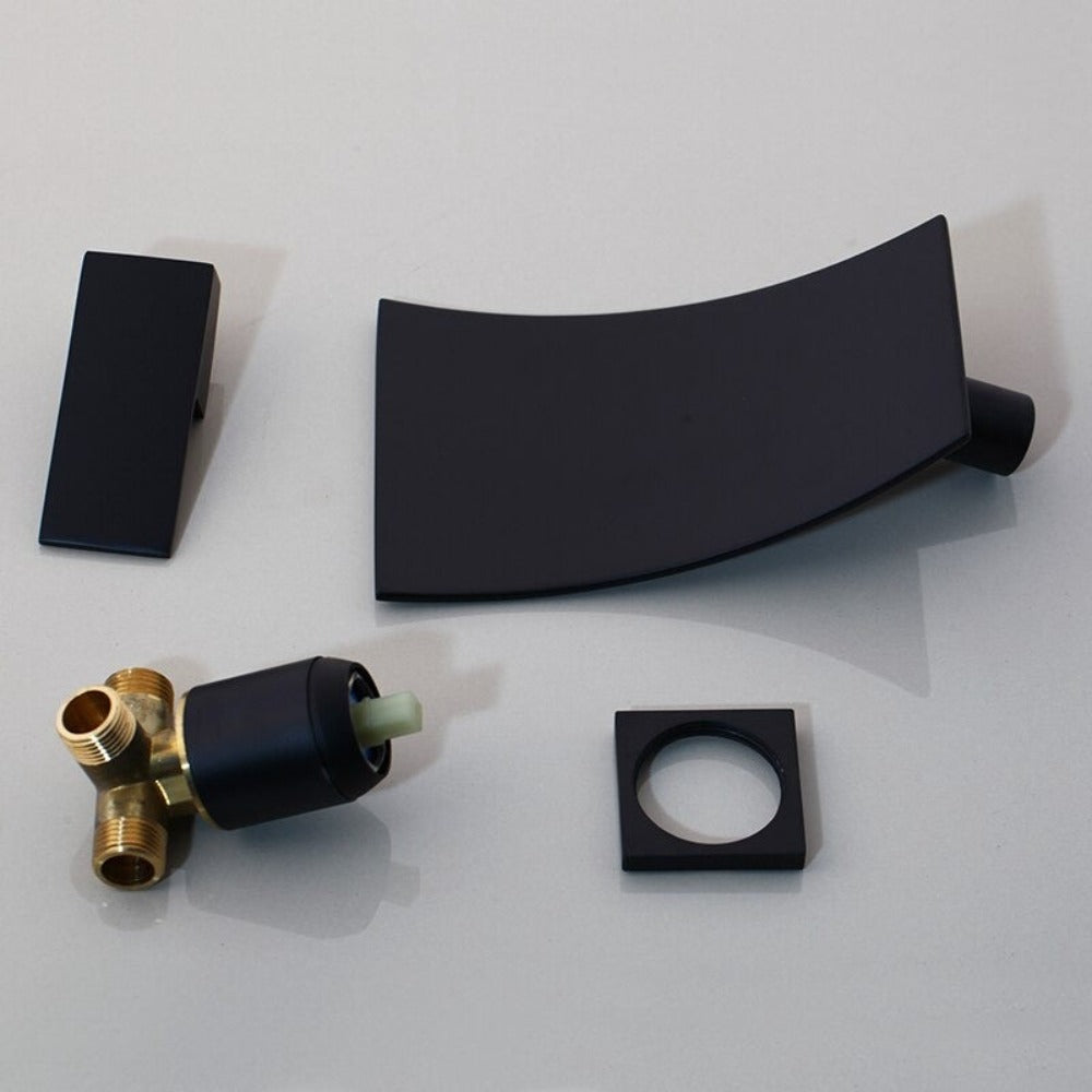 Waterfall Basin Mixer Tap Solid Brass