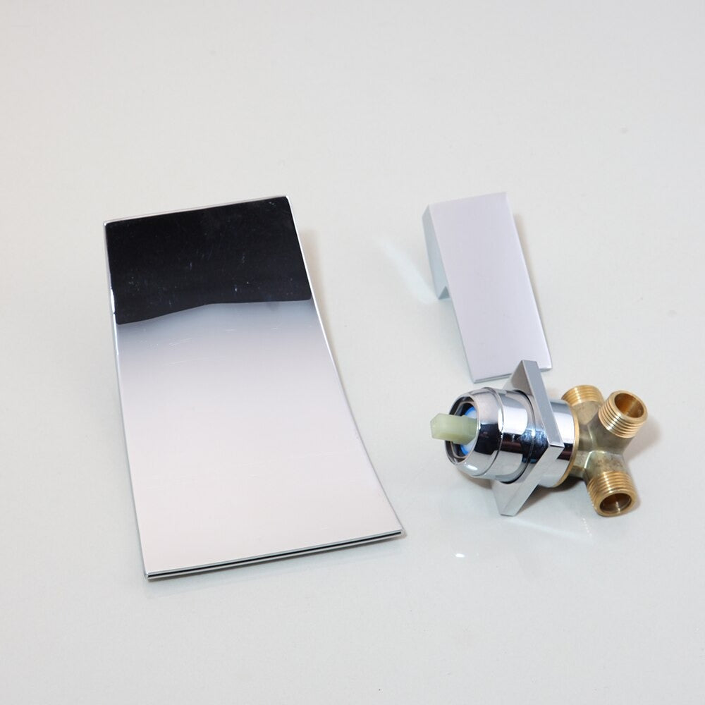 Waterfall Basin Mixer Tap Solid Brass