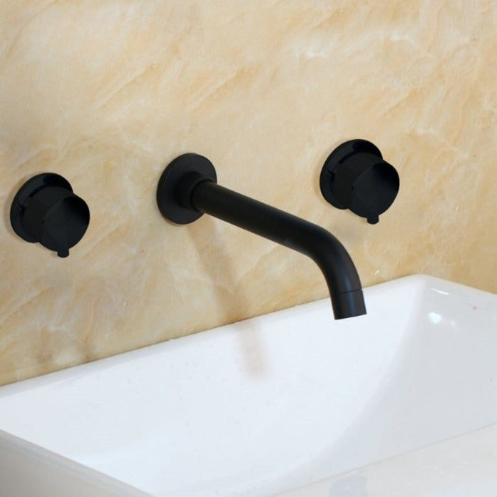 2 Handles Water Wash Basin Sink Mixer Faucet