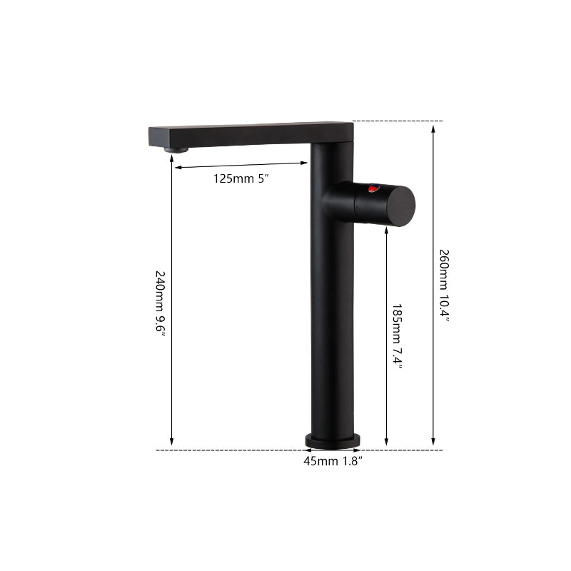 Matte Black Swivel Basin Sink Faucet