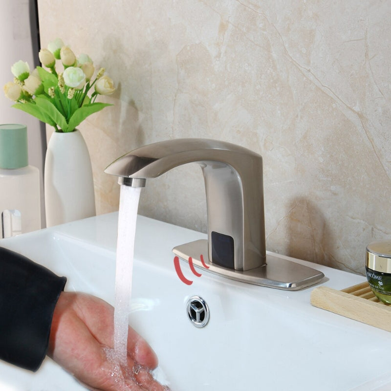 Solid Brass Automatic Touch-Free Infrared Sensor Faucet