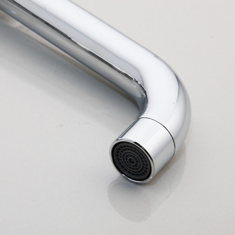 360 Swivel Chrome Polished Deck Mounted Sink Mixer Tap