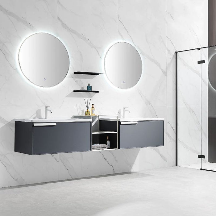 Light luxury Rock Board Bathroom Cabinet Combination