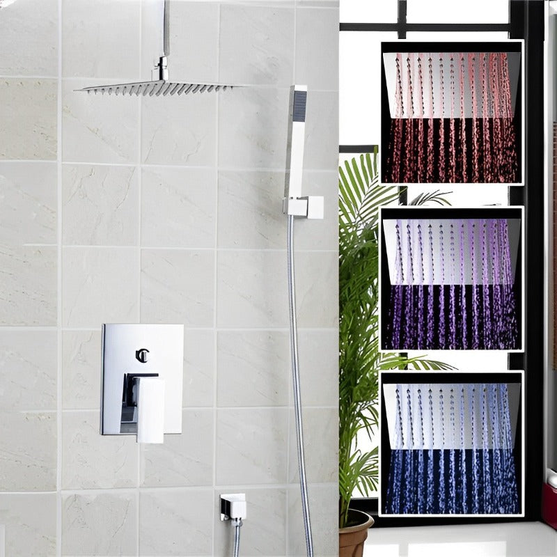 8 Inch Ceiling Mounted Rain Shower Faucet Set