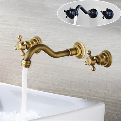 2 Handles Wall Mounted Mixer Tap